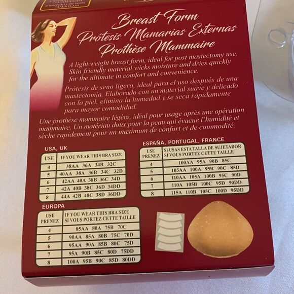 Braza foam breast form Size 5 New in package and only taken out for photos. - Picture 2 of 8